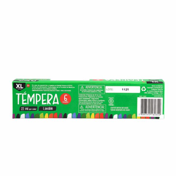 Témperas Xl 6 Colores - Imagen 3