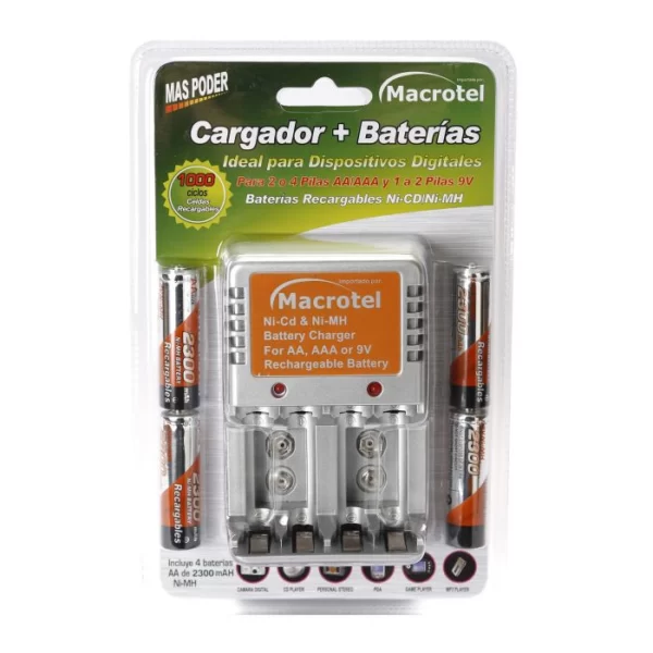Cargador De Pilas Macrotel