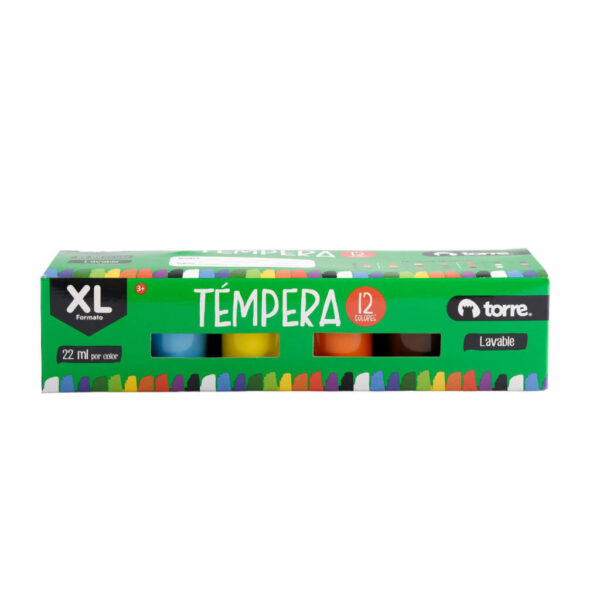 TEMPERA FORMATO XL 22 ML 12 COLORES