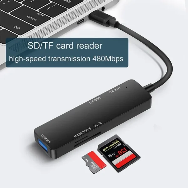 Switch Hub concentrador USB-C 5 en 1