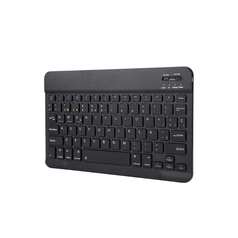 Teclado Bluetooth Inalámbrico Fockety De 10 Pulgadas, Ultrafino, Con Teclas De Tijera, Compatible Con Mac, Windows, Android, Batería Recargable, Diseño Compacto (idioma árabe)