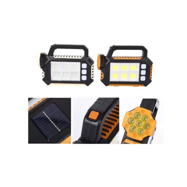 Linterna solar powerbank recargable