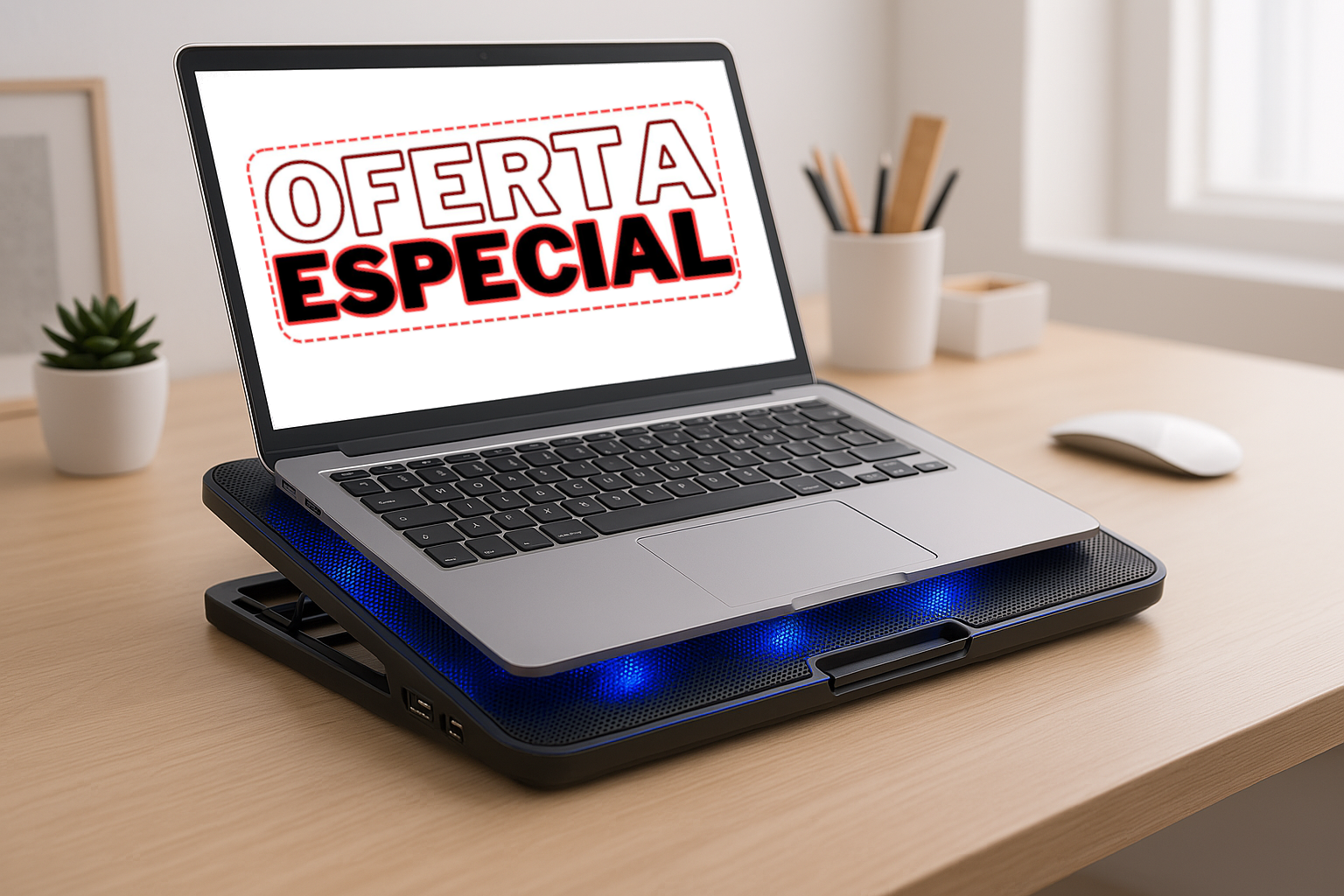 Base Ventilador Notebook S18 Luz Led 2 Puertos USB