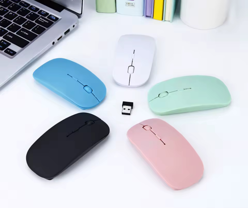 Mouse Optico Inalámbrico Slim