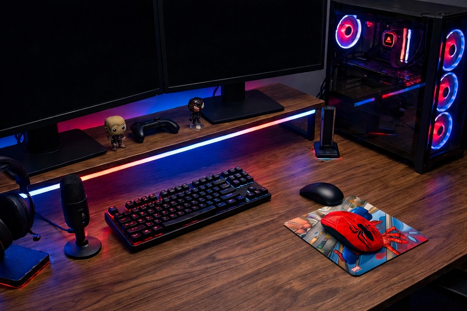 Kit Mouse Inalámbrico + Mouse Pad Spiderman - Vinant.cl