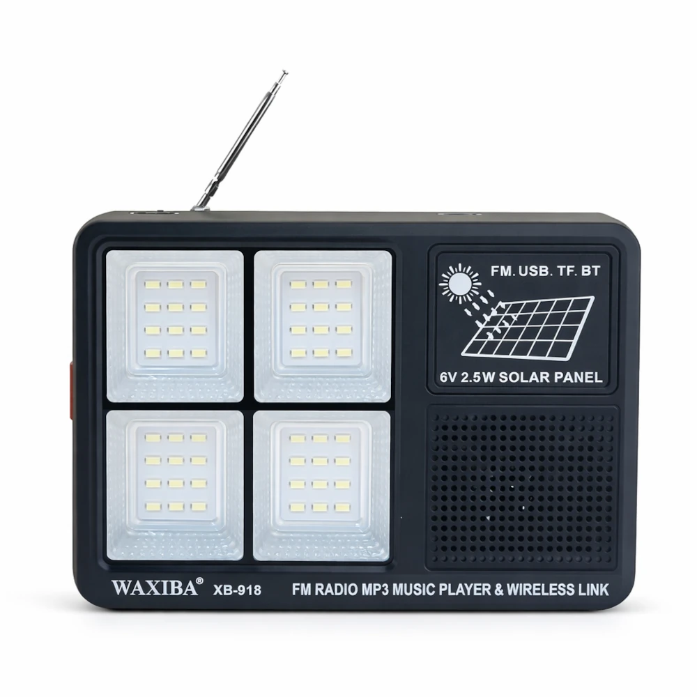 Radio Portátil FM con Linterna LED Recargable XB-918 - Vinant.cl