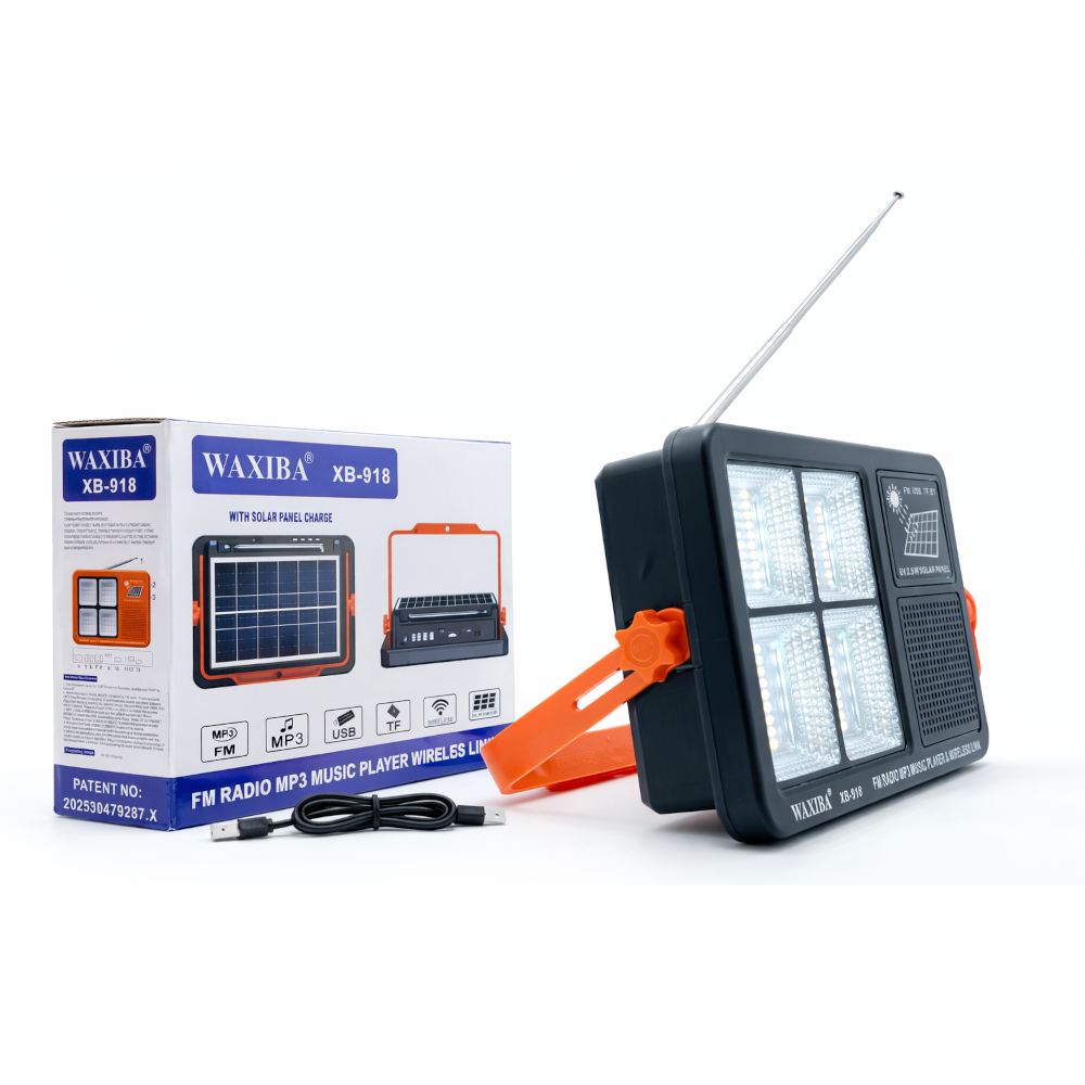 Radio Portátil FM con Linterna LED Recargable XB-918 - Vinant.cl